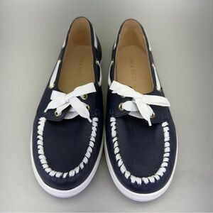Jack Rogers Navy and White 
Bonnie Weekend Loafers